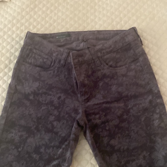KUT NWOT Sz6. Gray velvet like pants. Skinny mid rise - Picture 1 of 7
